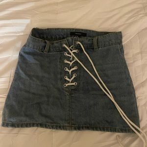 Forever 21 high wasted denim skirt